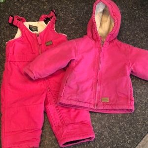 Schmidt girls 18 mo overalls and coat